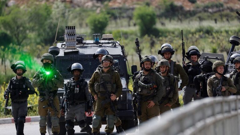 Protesters clash with Israeli forces following the funeral of Palestinian Mohammed Ghoneim, near Bethlehem
