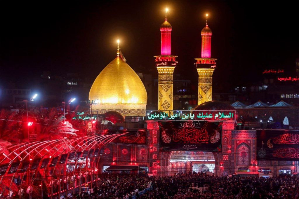 بالصور.. مواكب حاشدة تحيي ليلة عاشوراء في سامراء غف