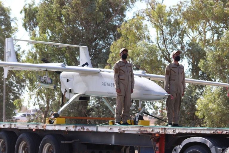 Mohajer-6 on display in June 26, Camp Ashraf